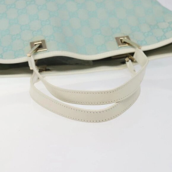 GUCCI GG Canvas Tote Bag Blue Gold 002 1098 Auth 125400 - Picture 8 of 16